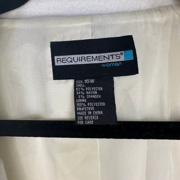 White Fully lined Textured Blazer Jacket 16W - Picture 3 of 8